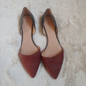 Madewell Calf Hair Flats, Size 10